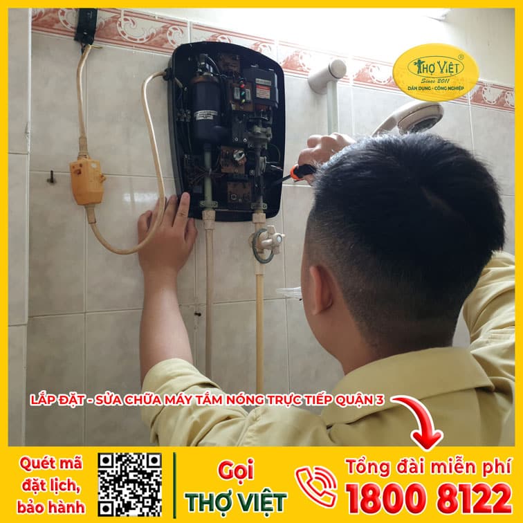 Thợ lắp đặt máy tắm nóng chuyên nghiệp