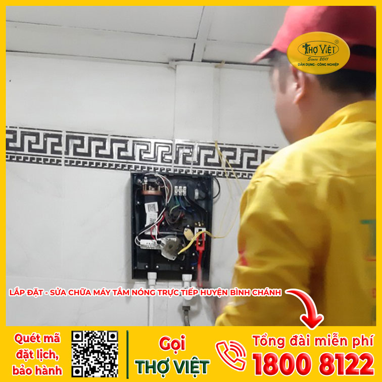 Thợ lắp máy tắm nóng Huyện Bình Chánh