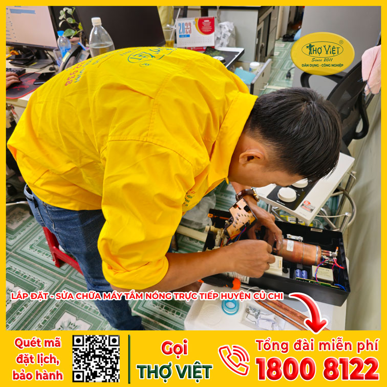 sửa máy tắm nóng trực tiếp Huyện Củ Chi