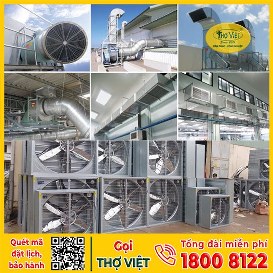 Sửa quạt hút gió công nghiệp uy tín, chuyên nghiệp