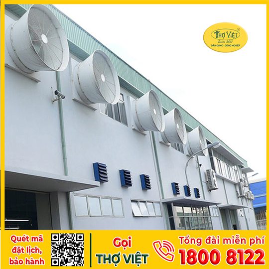 Sửa quạt hút gió công nghiệp uy tín, chuyên nghiệp