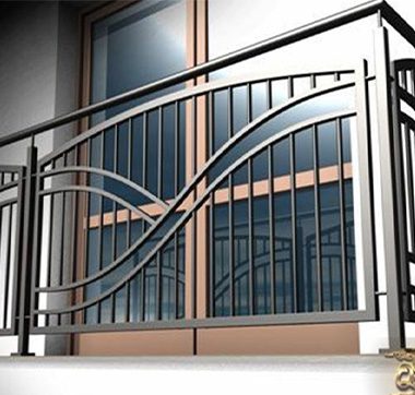 lan can sắt mẫu 24