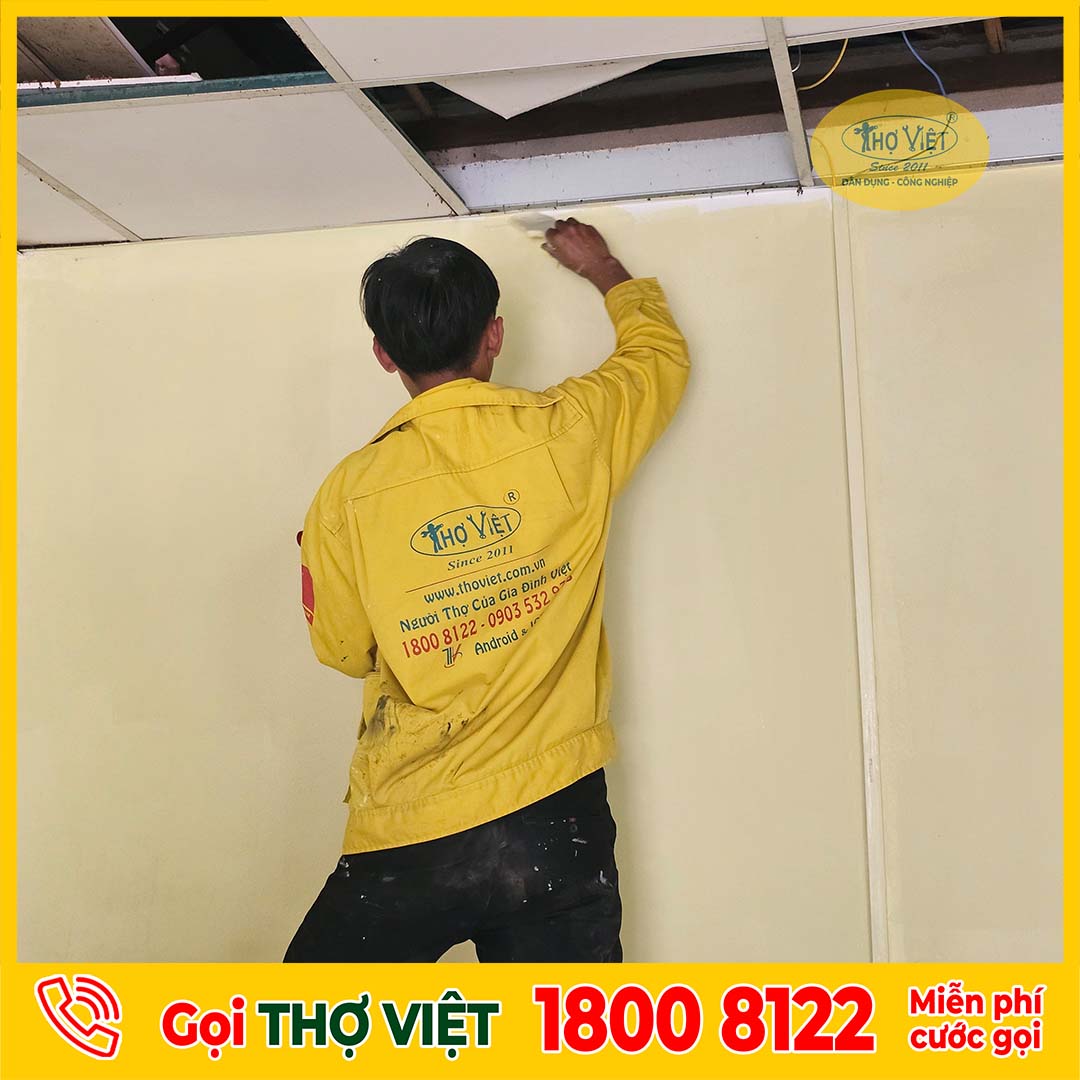 Dự án sơn trần nhà thực tế tại quận 8