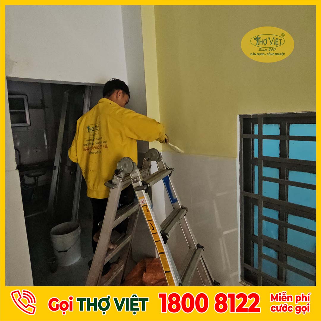 Dự án sơn nhà thực tế của Thợ Việt tại quận 8