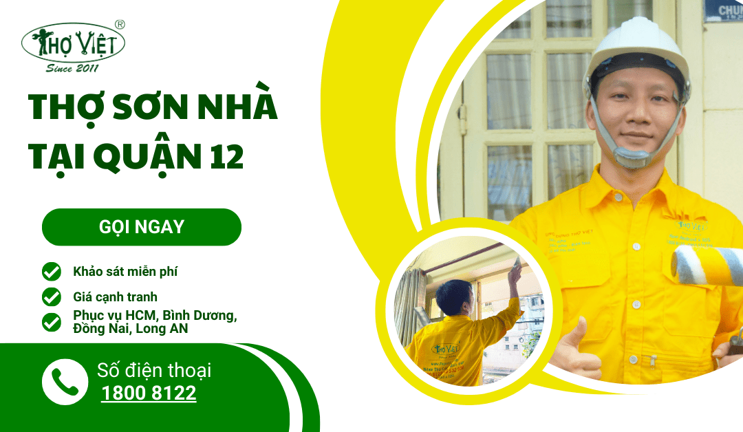Thợ sơn nhà tại quận 12