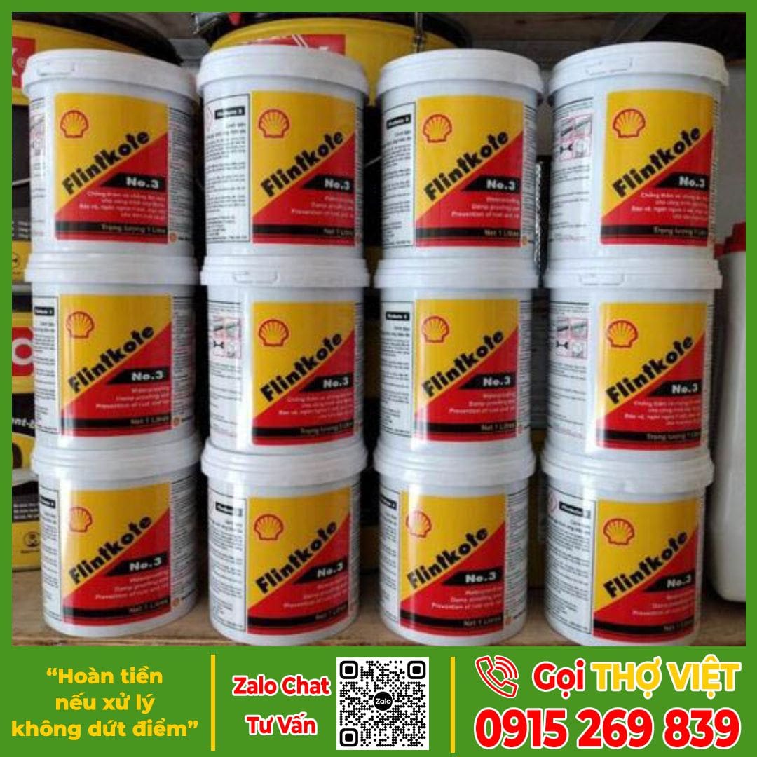 Chống thấm sàn mái lộ thiên bằng Flinkote