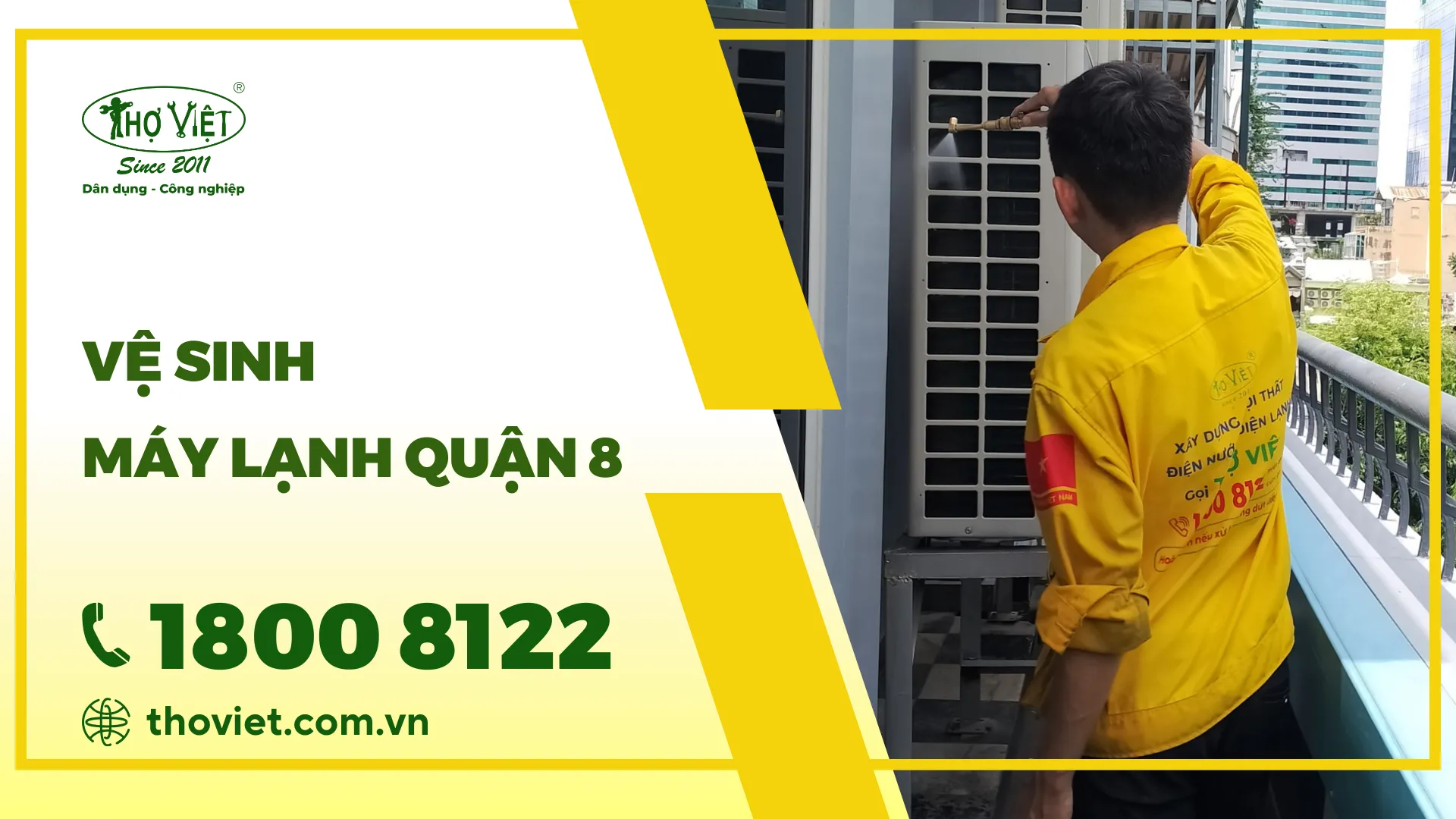 Thợ vệ sinh máy lạnh quận 8 - Gọi 1800 8122