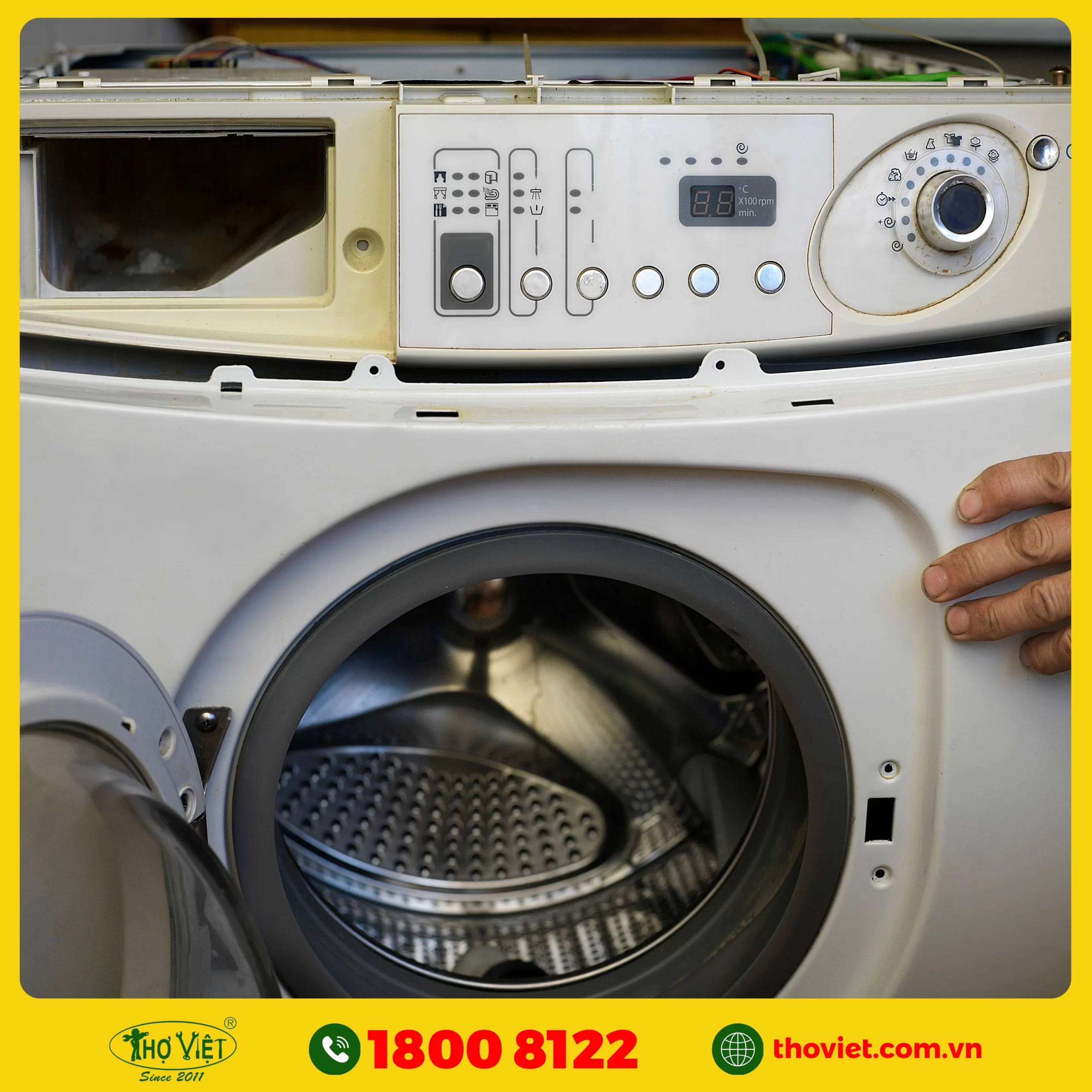 quy trình sửa máy giặt