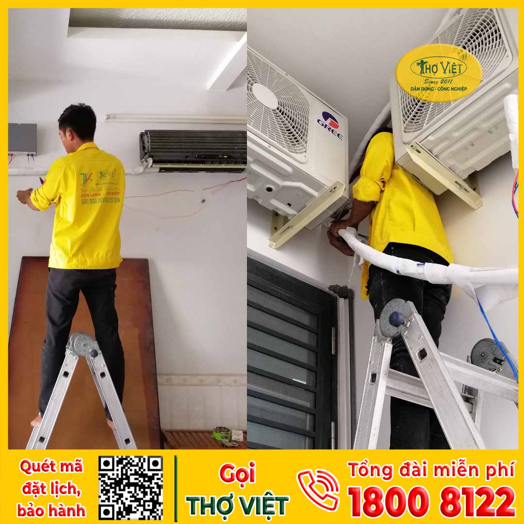 Cách lắp đặt máy lạnh treo tường
