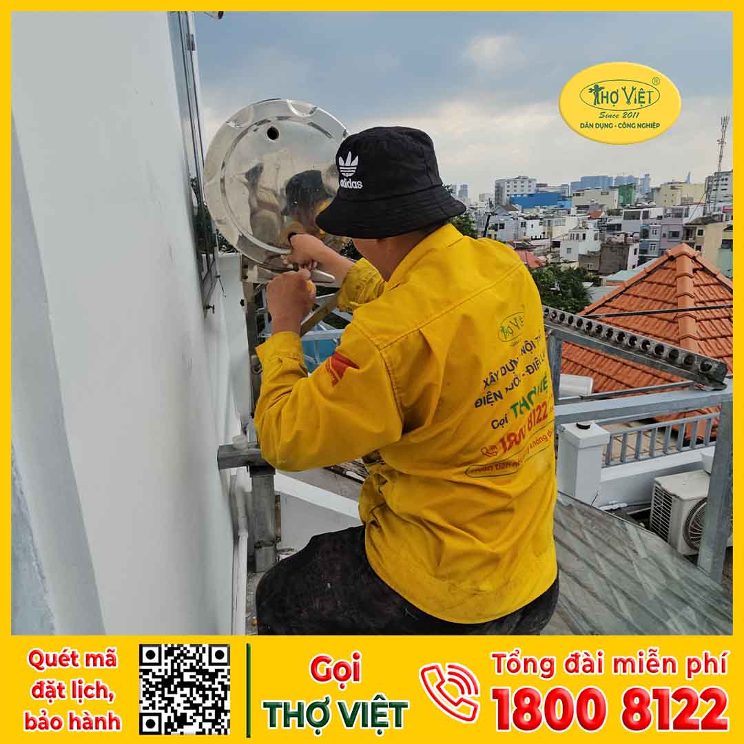 Địa chỉ vệ sinh máy nước nóng năng lượng mặt trời tại Thuận An