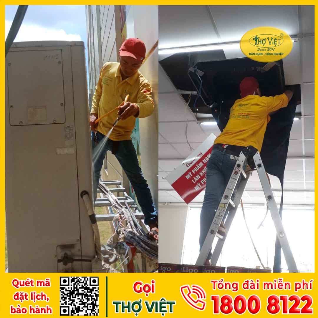 Dịch vụ vệ sinh máy lạnh âm trần