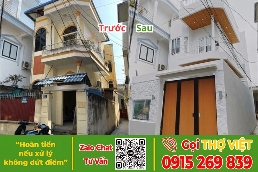Nhà trước và sau khi sửa