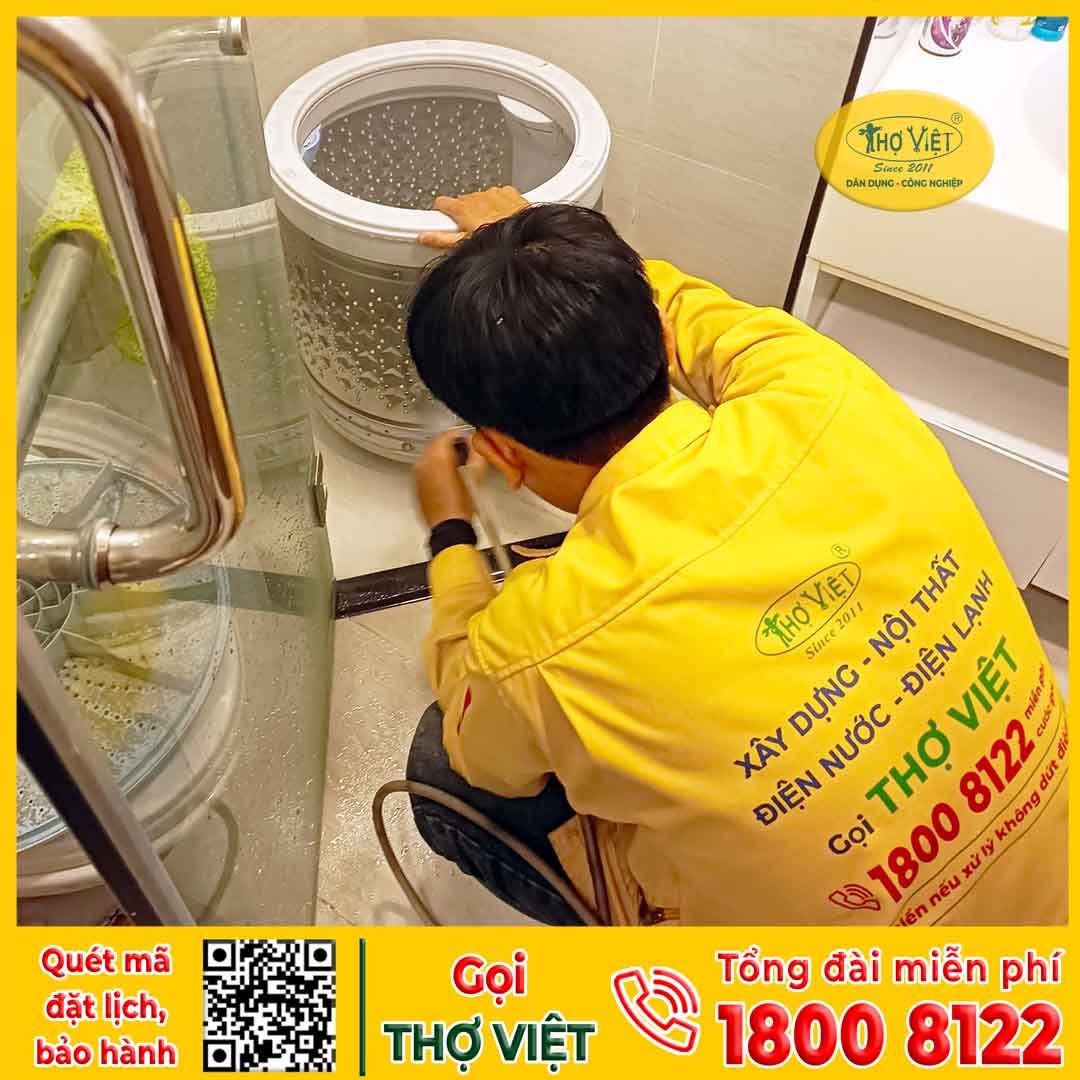 Quy trình dịch vụ vệ sinh máy giặt 