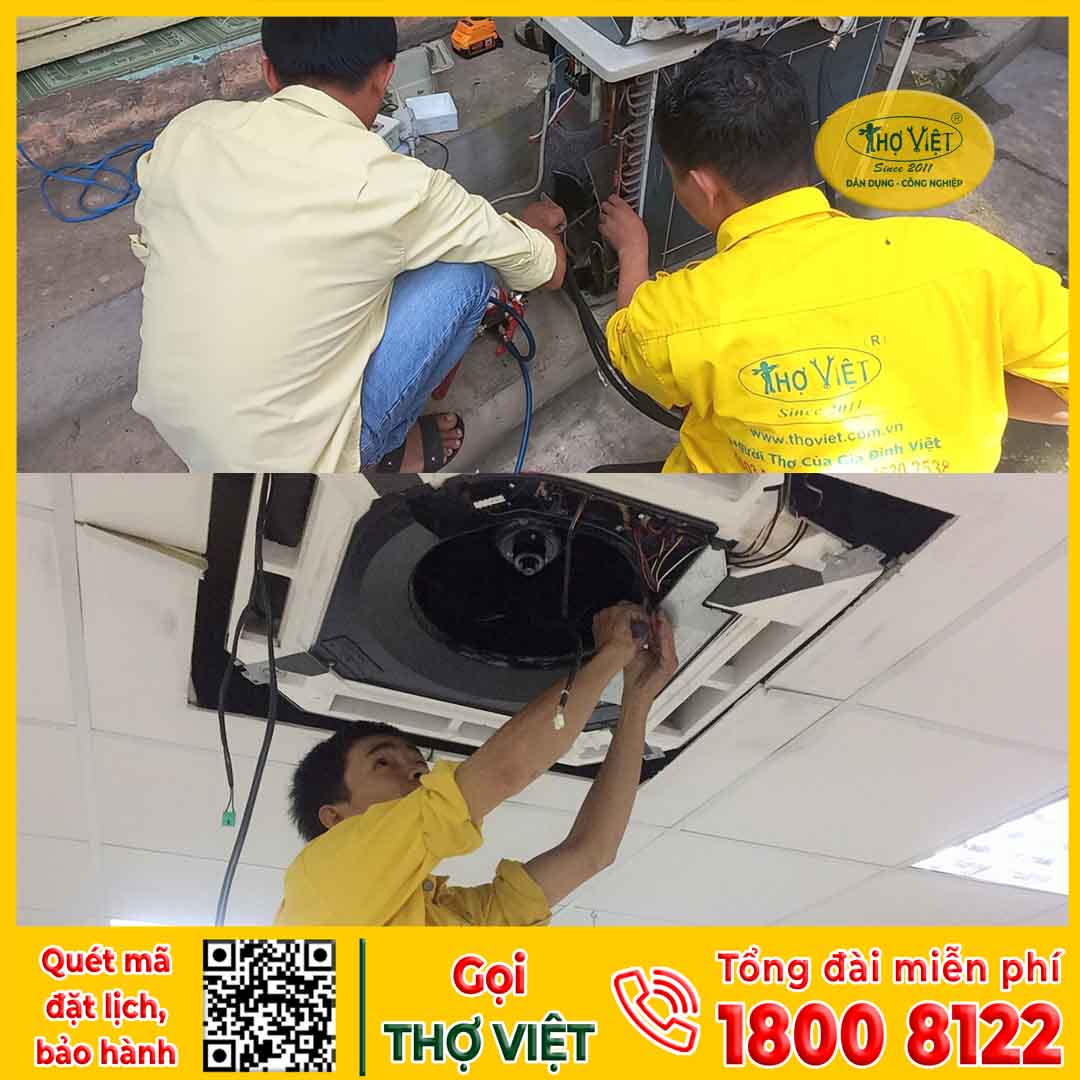 Quy trình sửa máy lạnh Bình Dương 