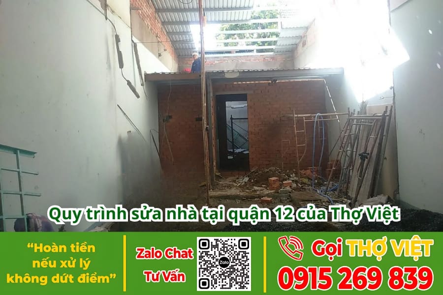 quy trình sửa nhà quận 12