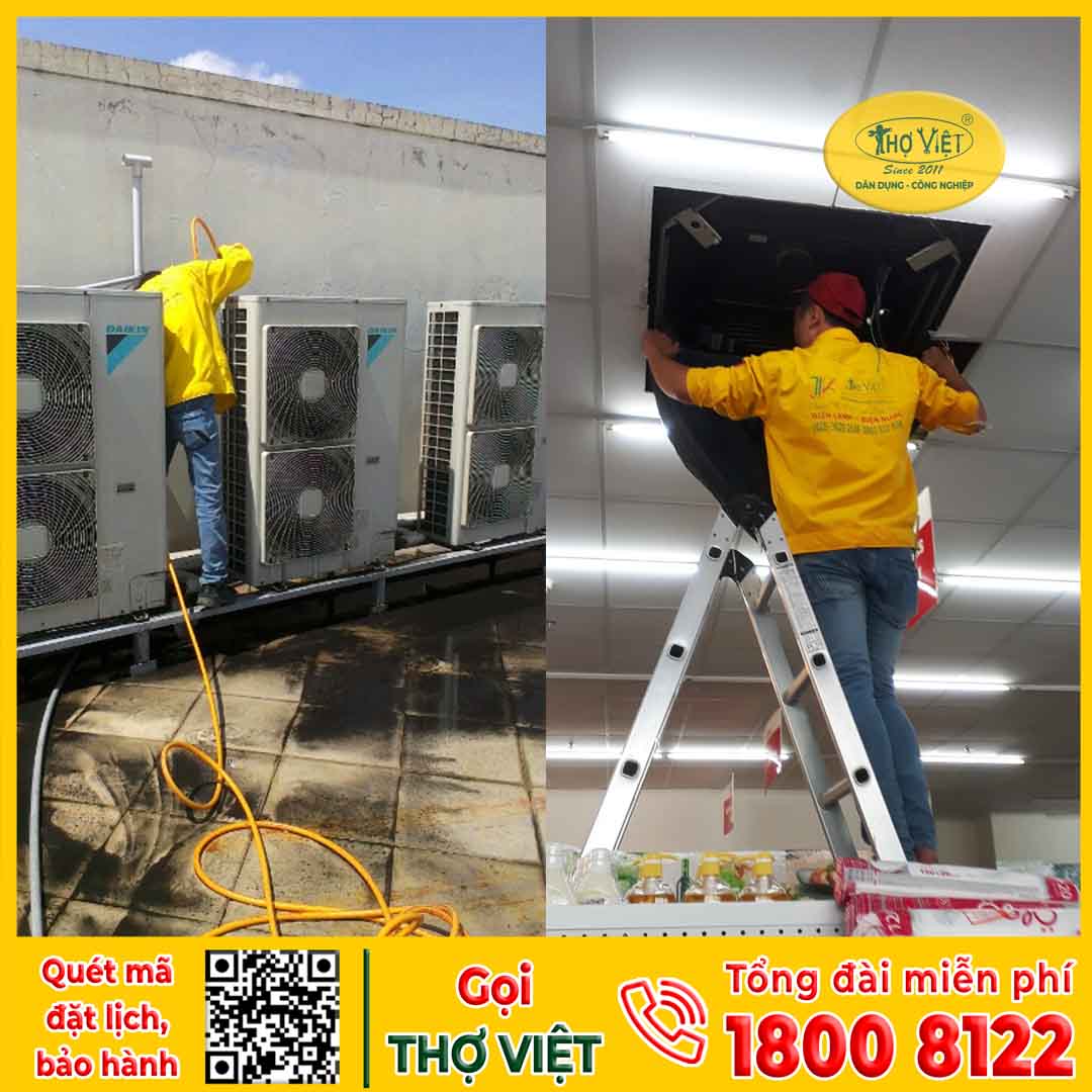 Quy trình vệ sinh máy lạnh âm trần