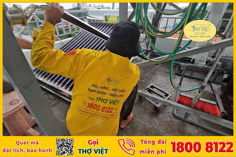 Dịch vụ sửa máy nước nóng năng lượng mặt trời Bình Dương [TẬN NHÀ]