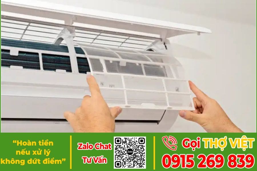 Vệ sinh máy lạnh tại bến cát
