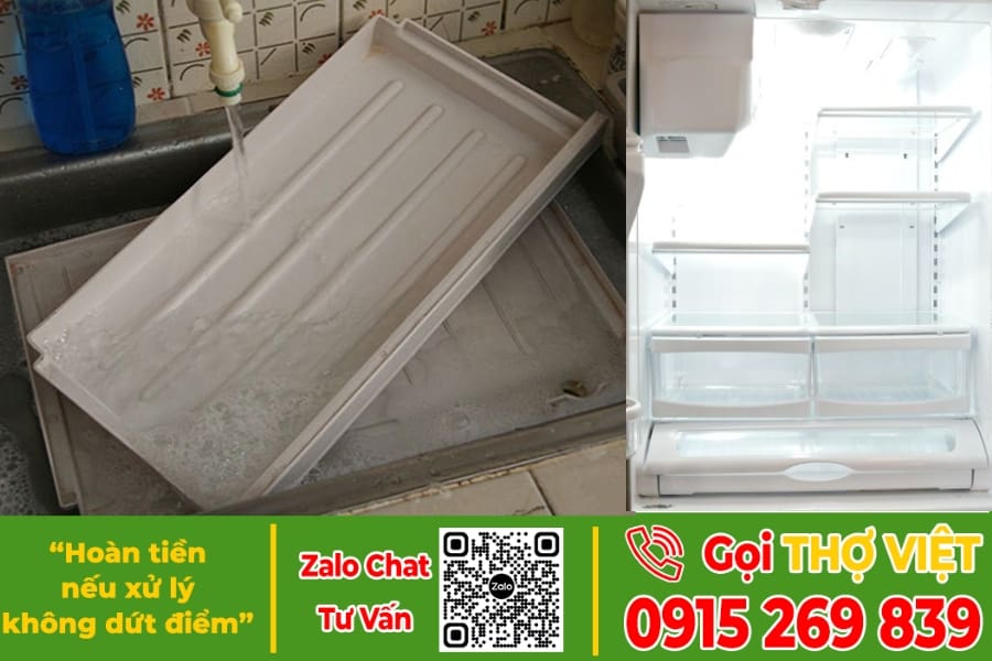 vệ sinh tủ lạnh tại dĩ an