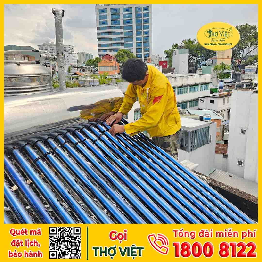 Bảng giá chi tiết về dịch vụ vệ sinh máy nước nóng năng lượng mặt trời Nhơn Trạch