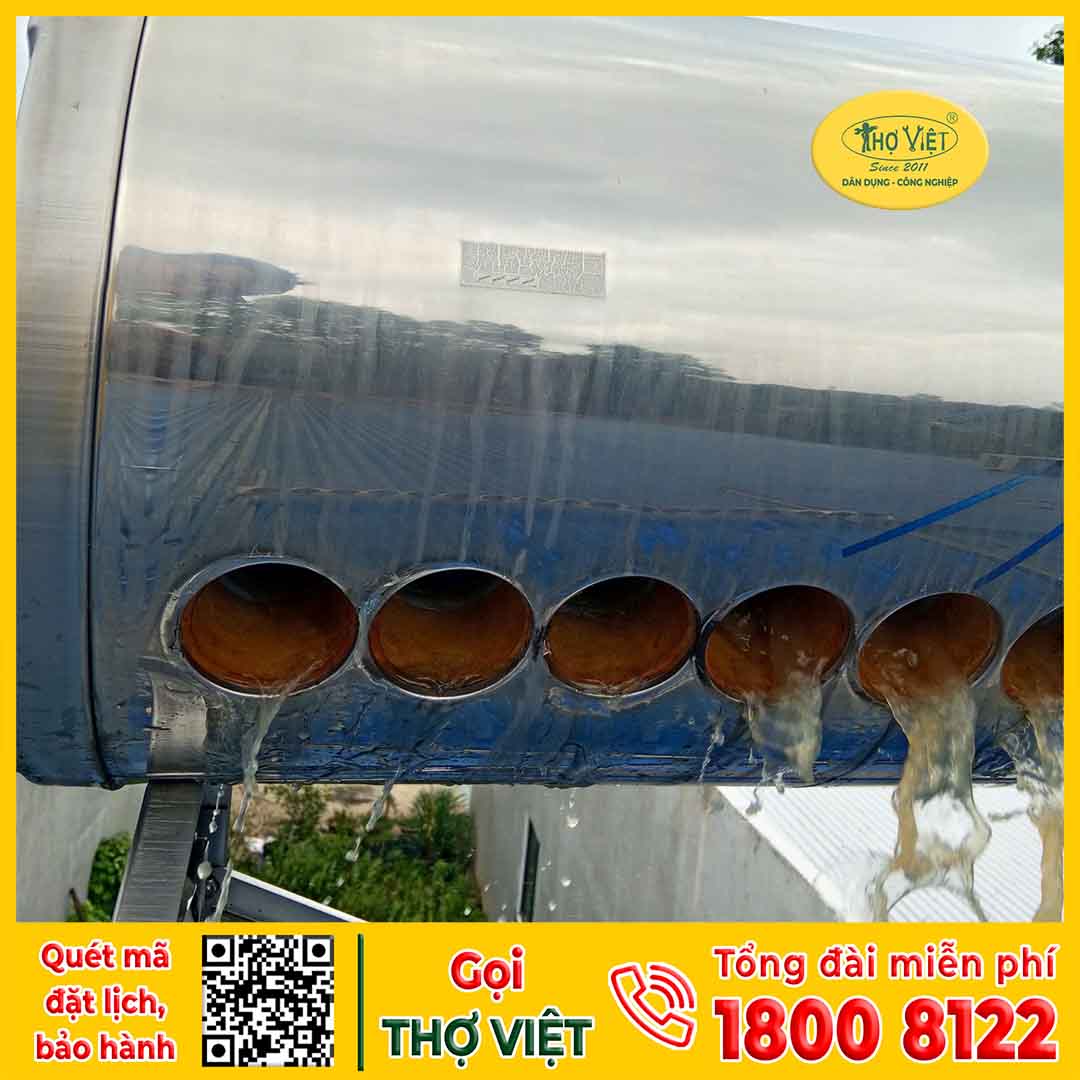 Các lỗi thường gặp nhất khi sửa máy nước nóng năng lượng mặt trời Quận 12