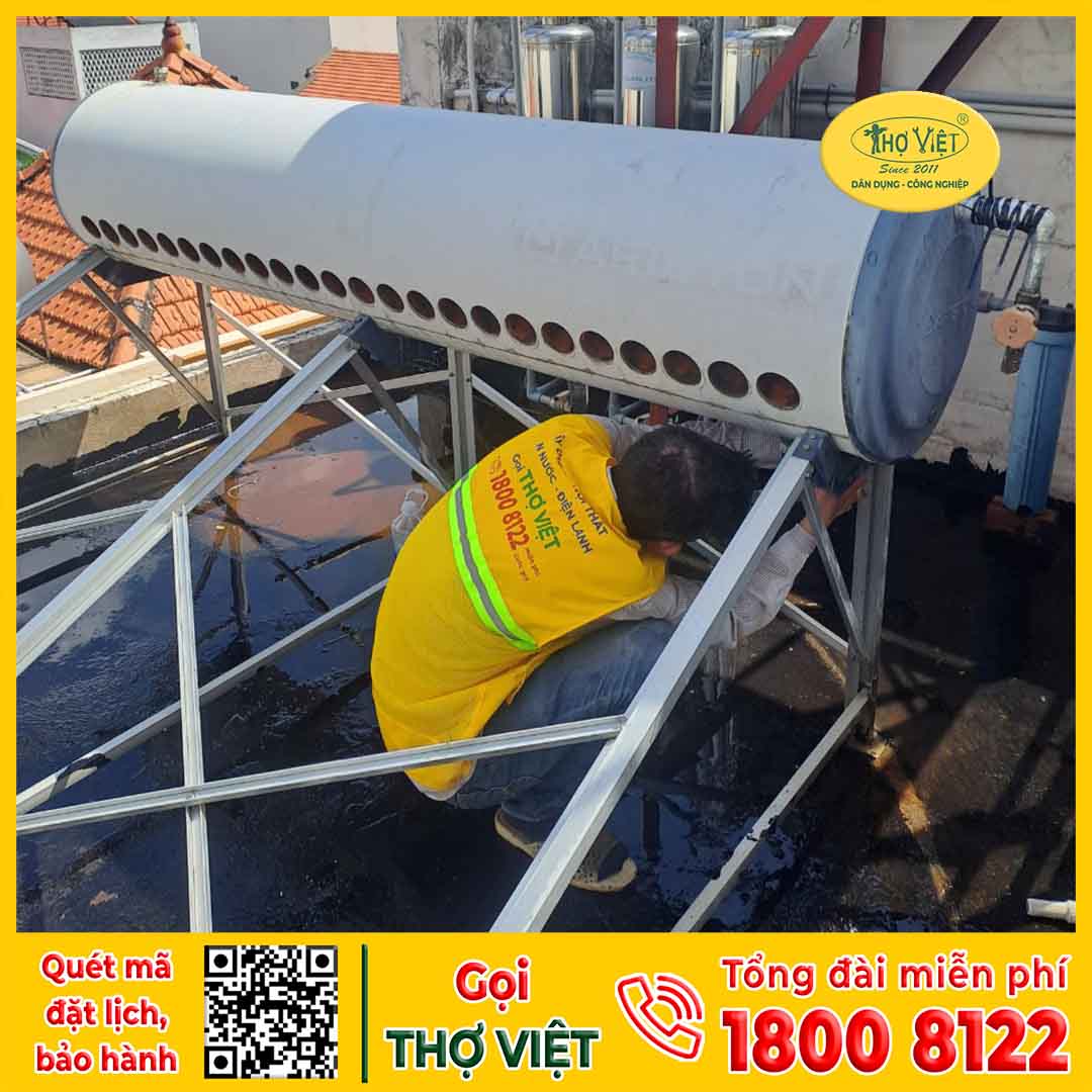 Dấu hiệu cần phải sửa máy nước nóng năng lượng mặt trời tại Quận 8