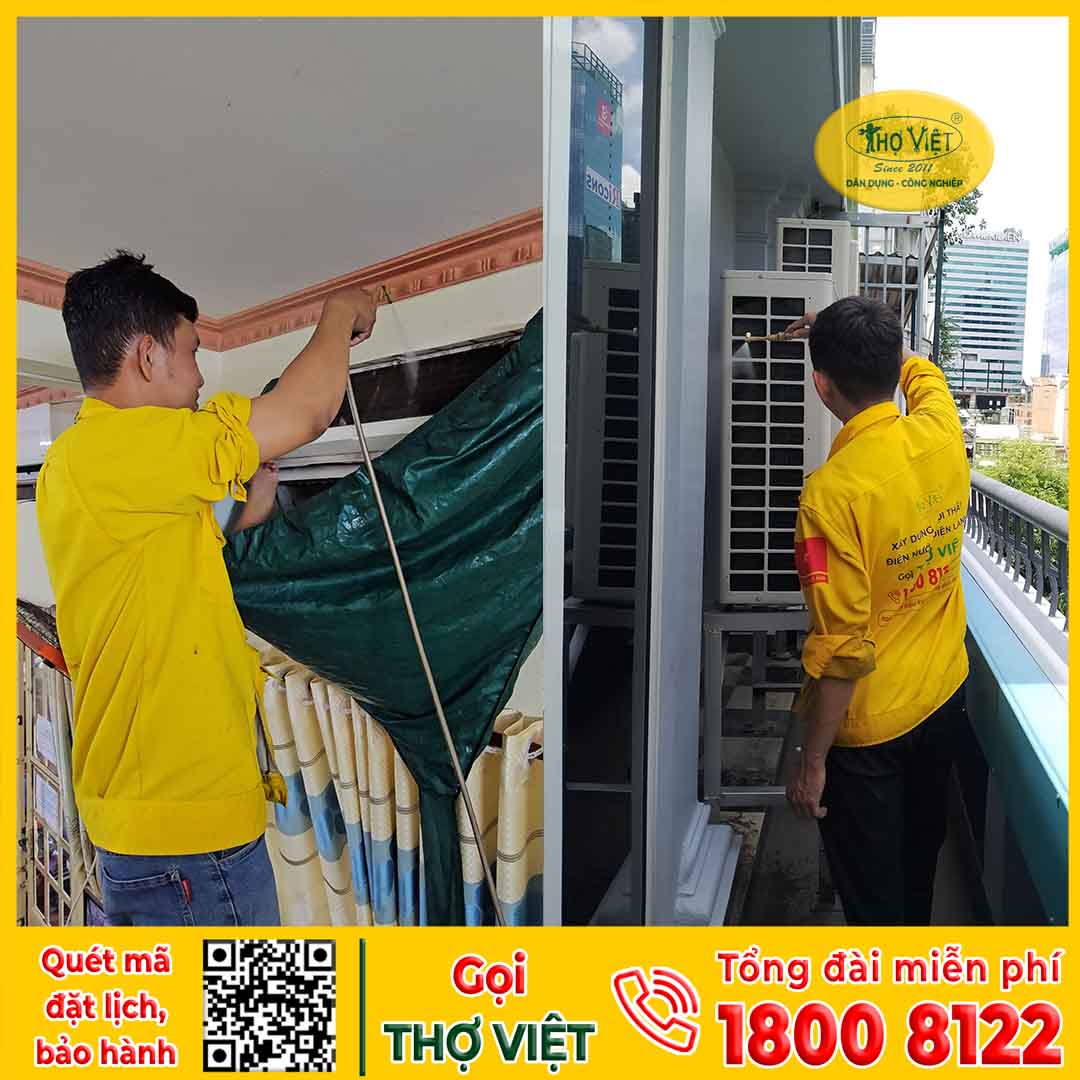 Dịch vụ vệ sinh máy lạnh Bến Cát