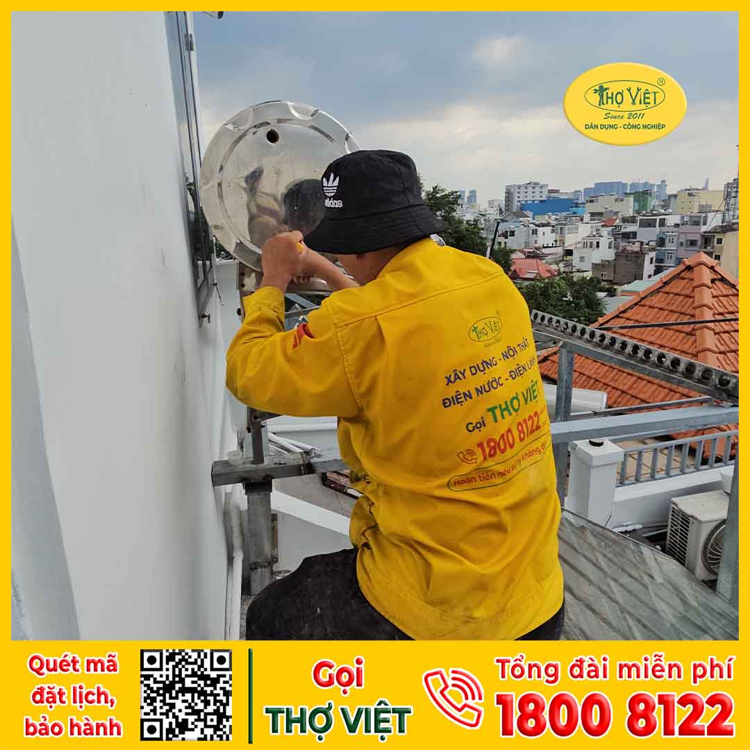 Dịch vụ vệ sinh máy nước nóng năng lượng mặt trời Nhơn Trạch và các hạng mục cụ thể