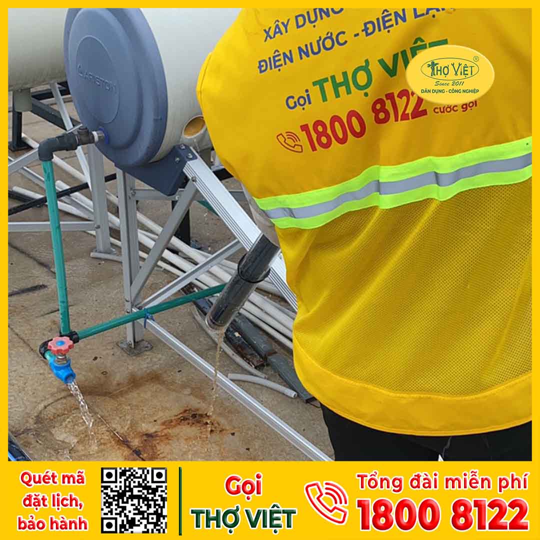 Tổng hợp các dịch vụ sửa máy nước nóng năng lượng mặt trời Quận 1