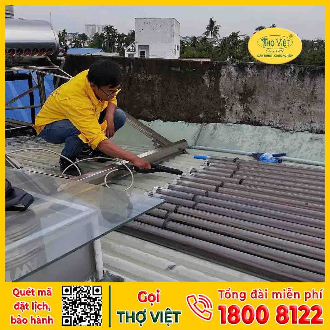 Quy trình chuyên nghiệp sửa máy nước nóng năng lượng mặt trời Quận 11