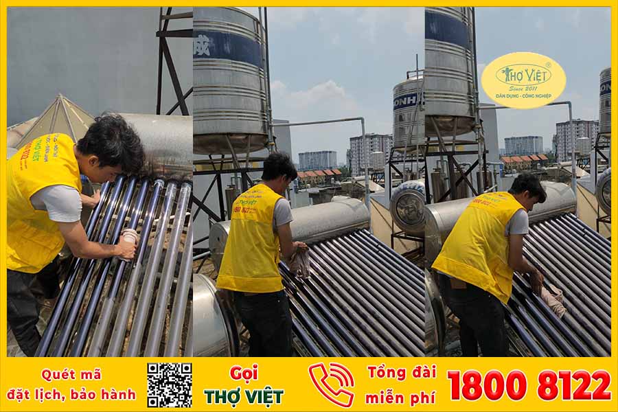 Sửa máy nước nóng năng lượng mặt trời Bến Cát | UY TÍN