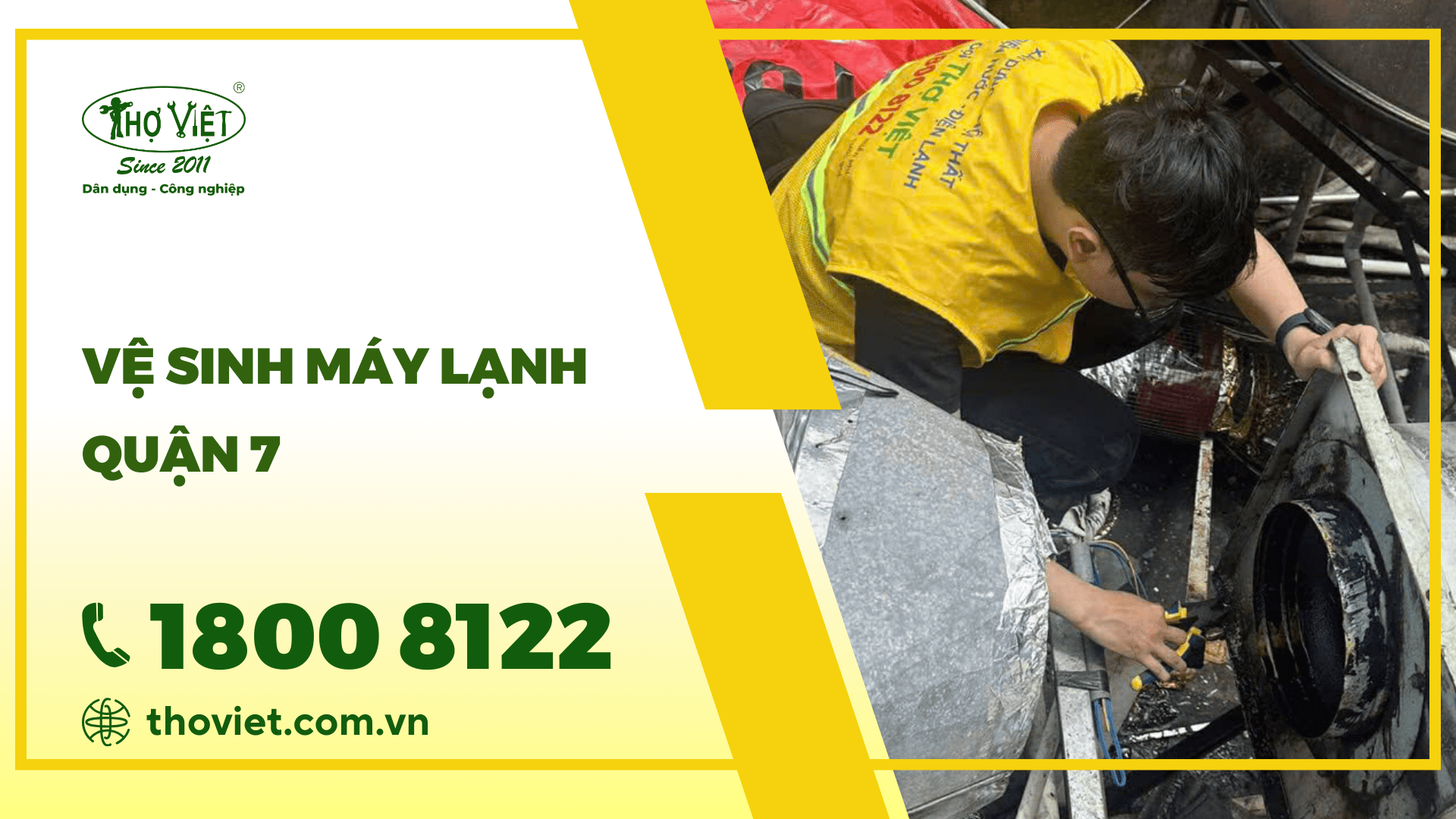 Thợ vệ sinh máy lạnh quận 7 - Gọi 1800 8122