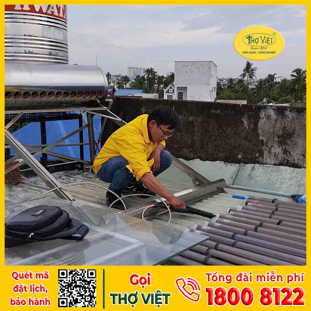 Ưu điểm khi lựa chọn Thợ Việt dịch vụ vệ sinh máy nước nóng năng lượng mặt trời Nhơn Trạch