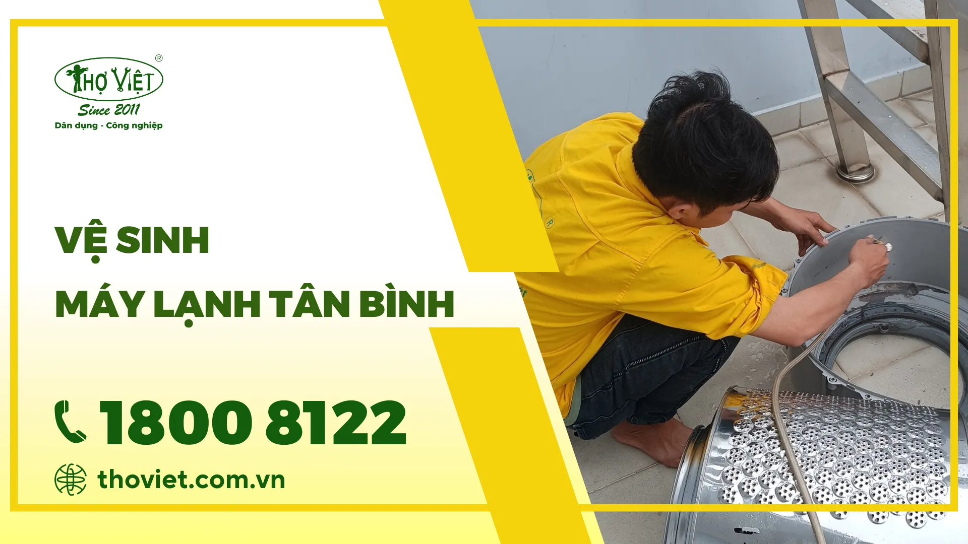 Vệ sinh máy lạnh quận tân bình giá rẻ