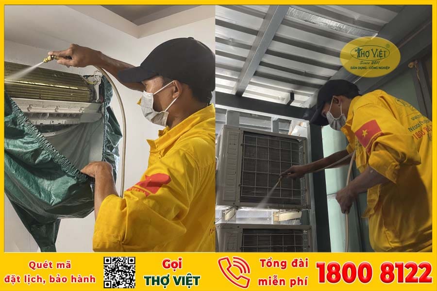 Vệ sinh máy lạnh Tân Uyên
