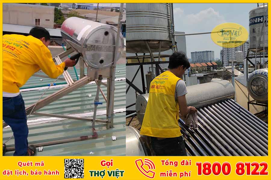 Vệ sinh máy năng lượng mặt trời quận 8