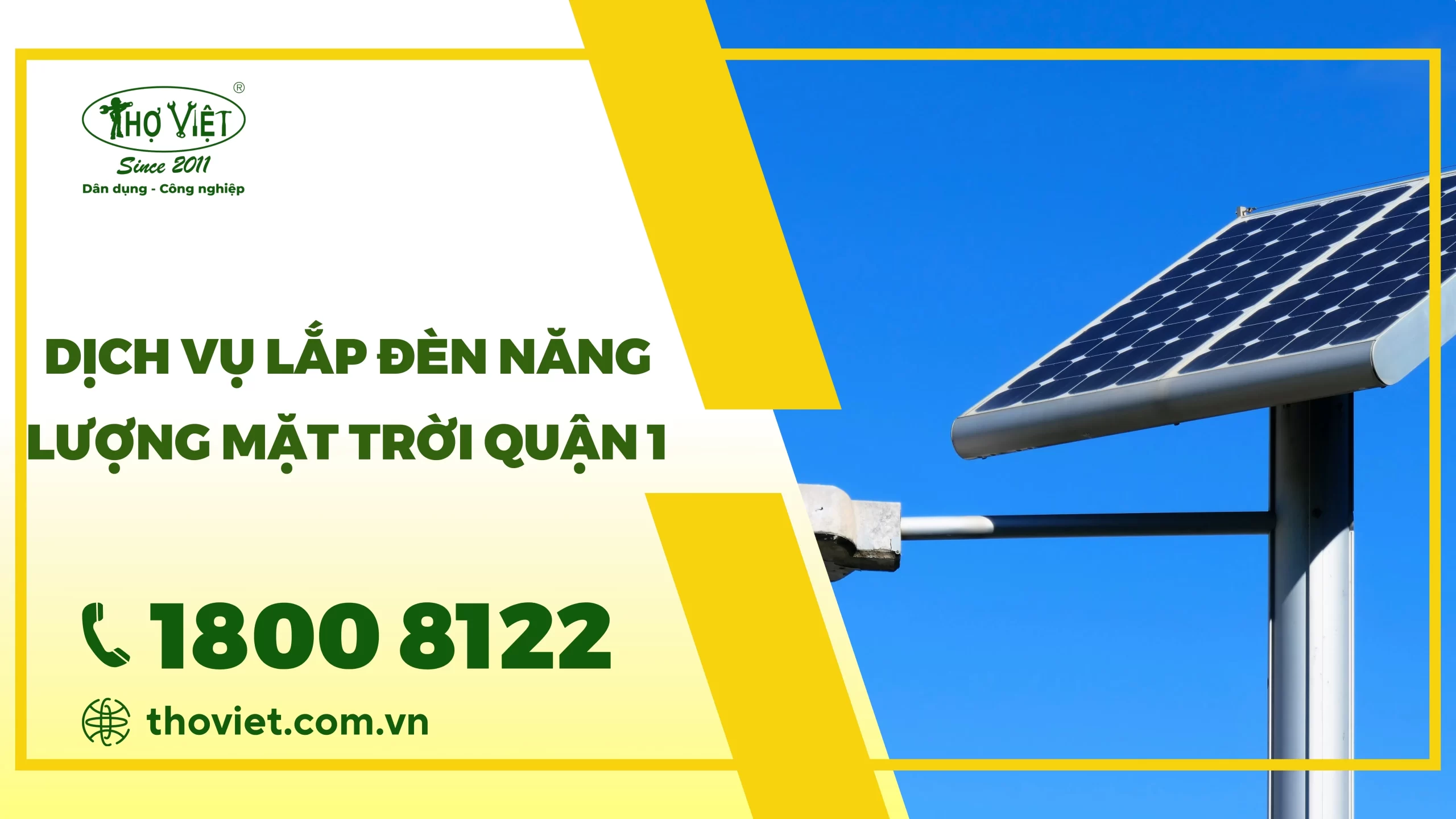 Dịch vụ lắp đèn năng lượng mặt trời quận 1