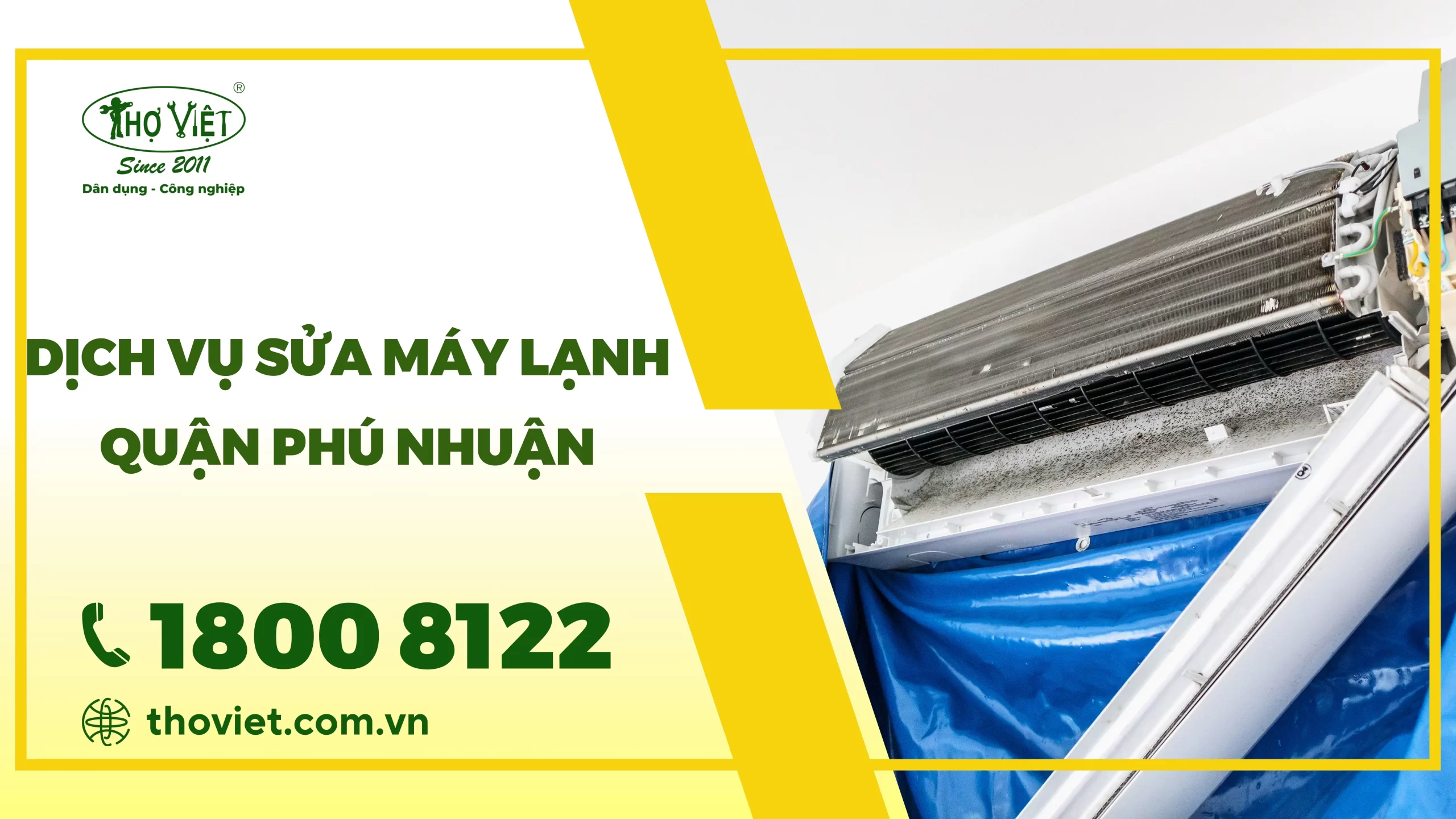 Dịch vụ sửa máy lạnh quận Phú Nhuận