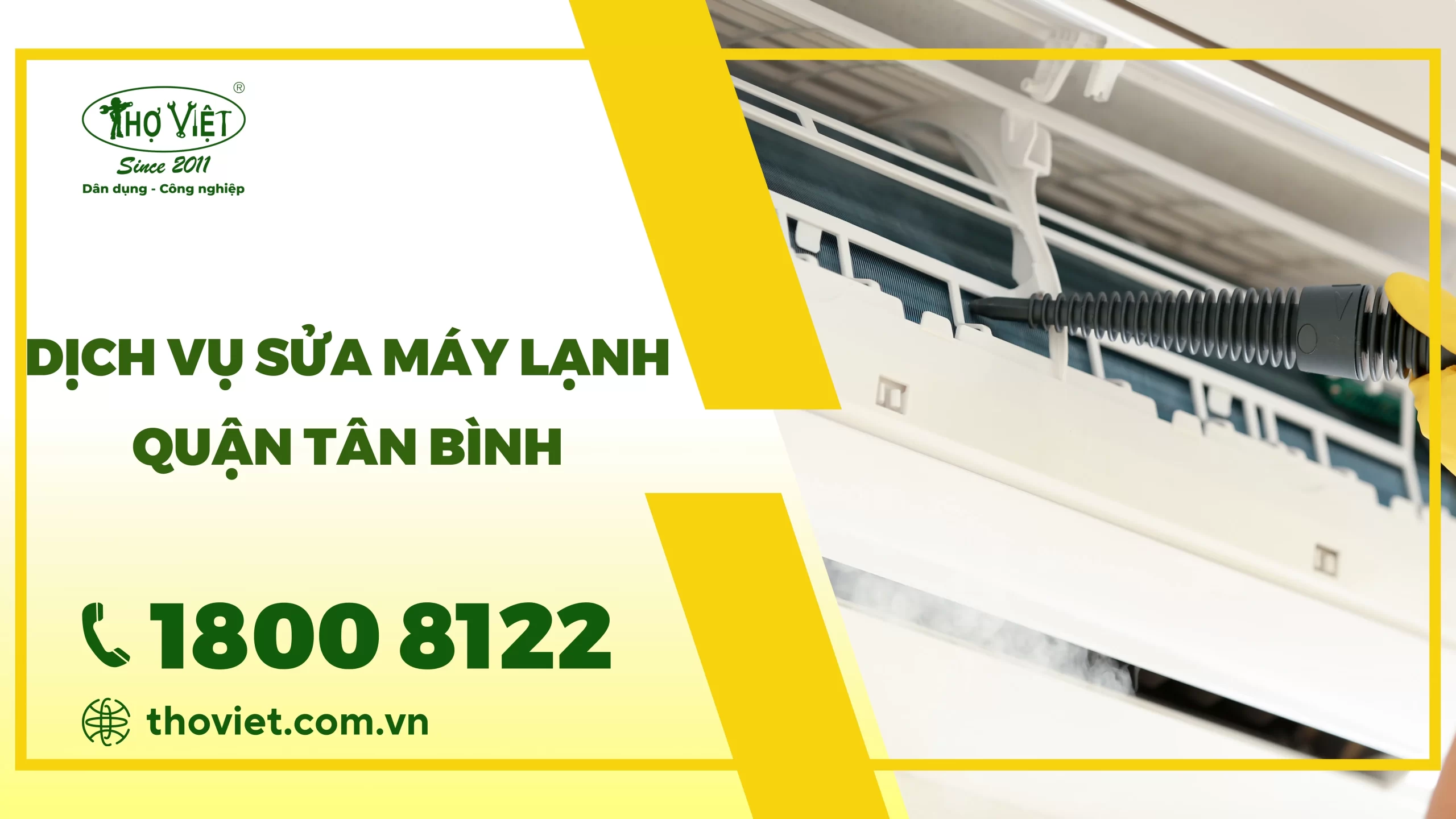 Dịch vụ sửa máy lạnh quận Tân Bình