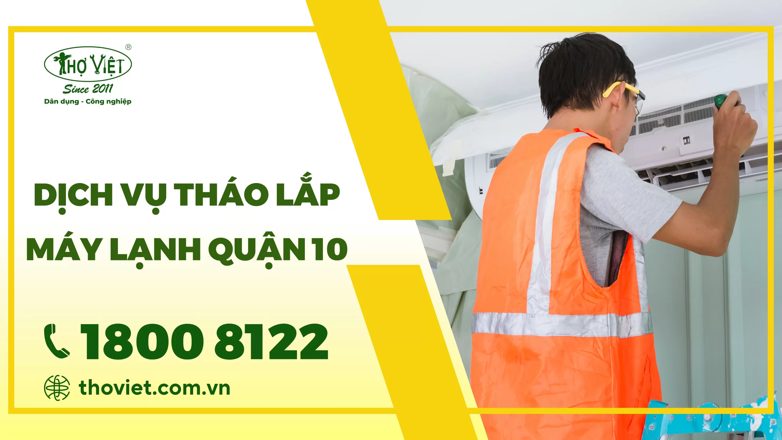 Dịch vụ tháo lắp máy lạnh quận 10