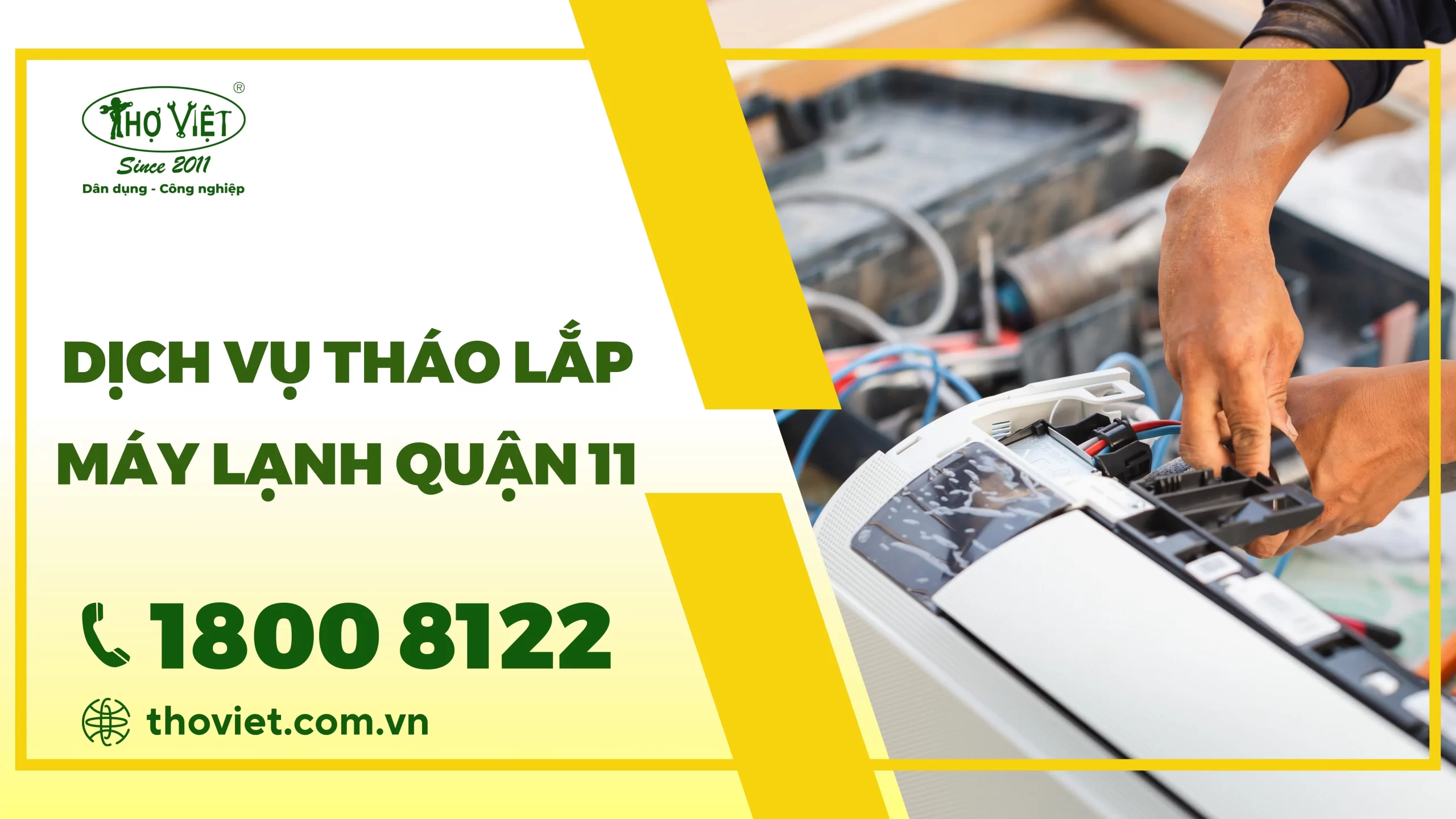 Dịch vụ tháo lắp máy lạnh quận 11