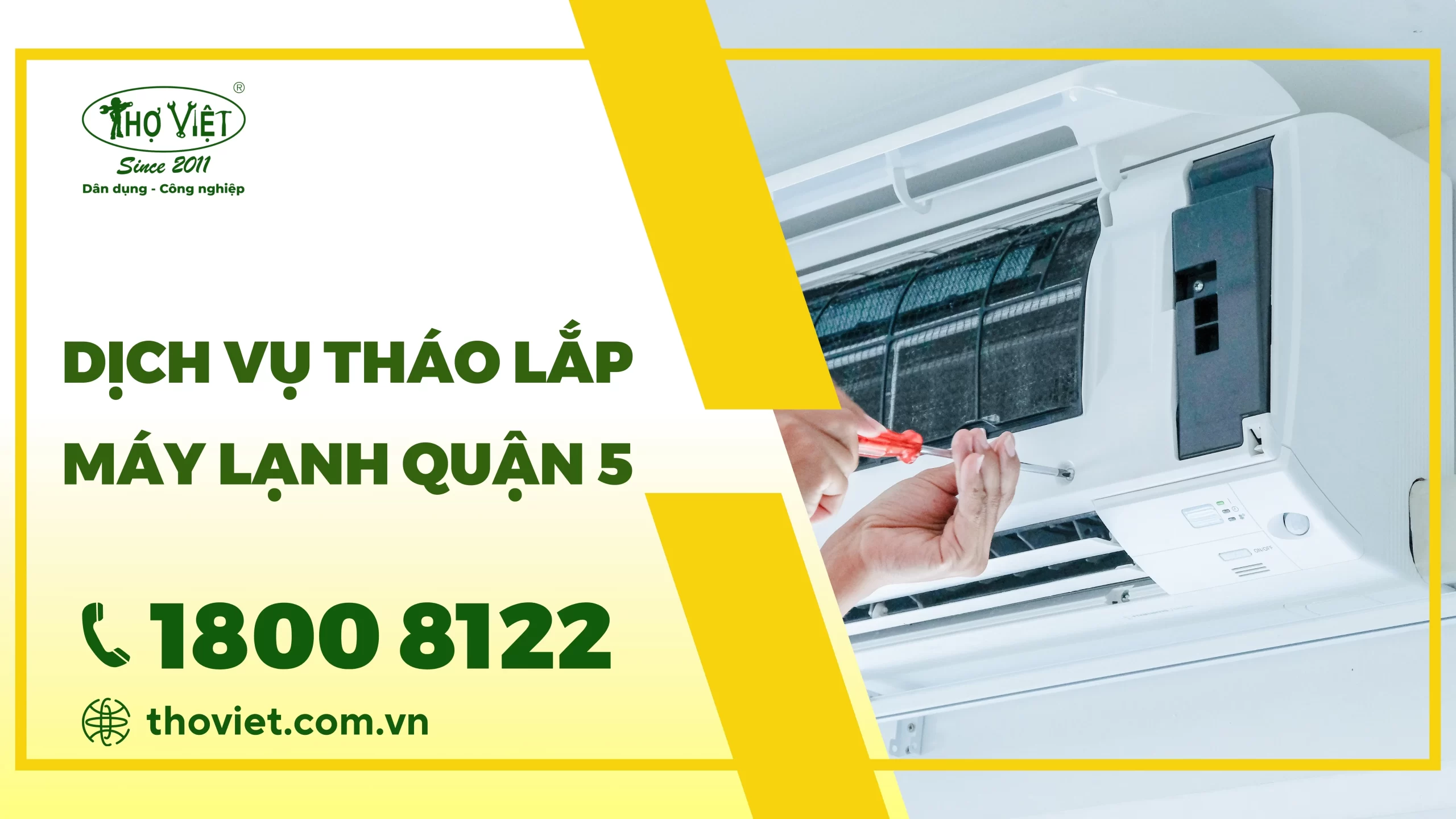 Dịch vụ tháo lắp máy lạnh quận 5