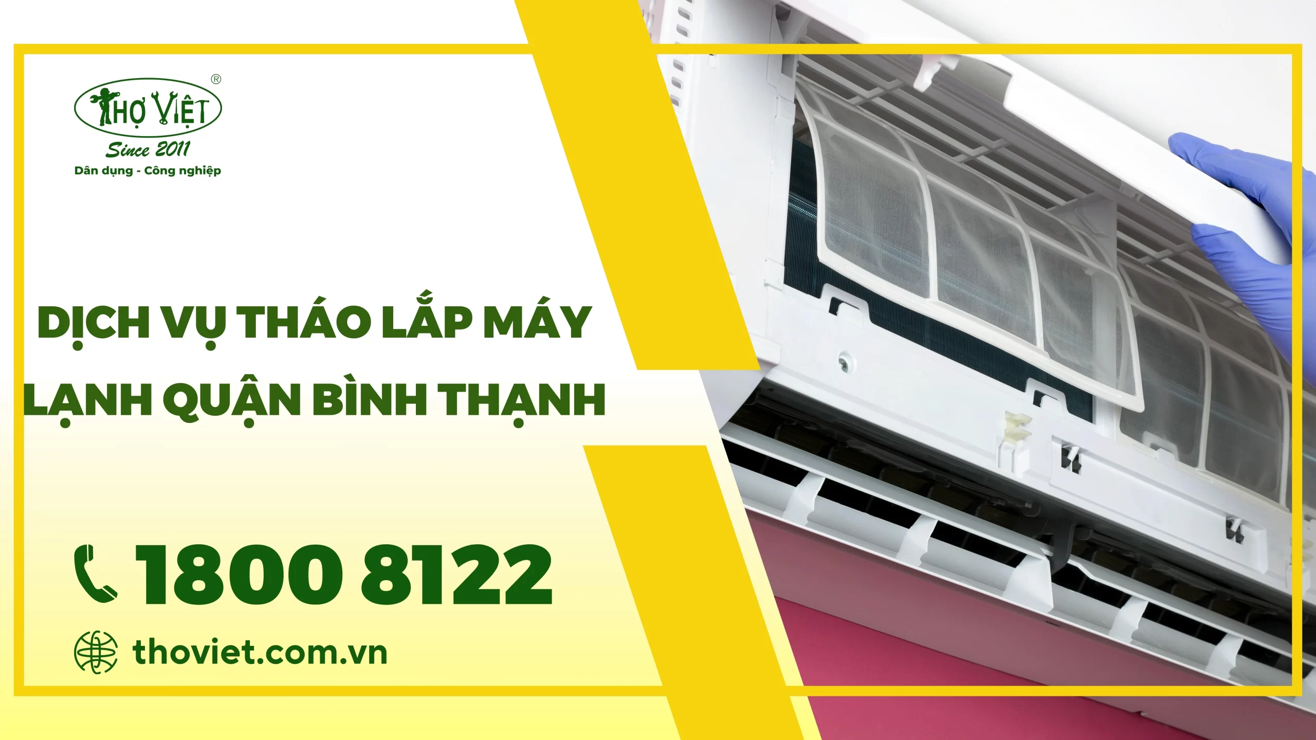 Dịch vụ tháo lắp máy lạnh quận Bình Thạnh