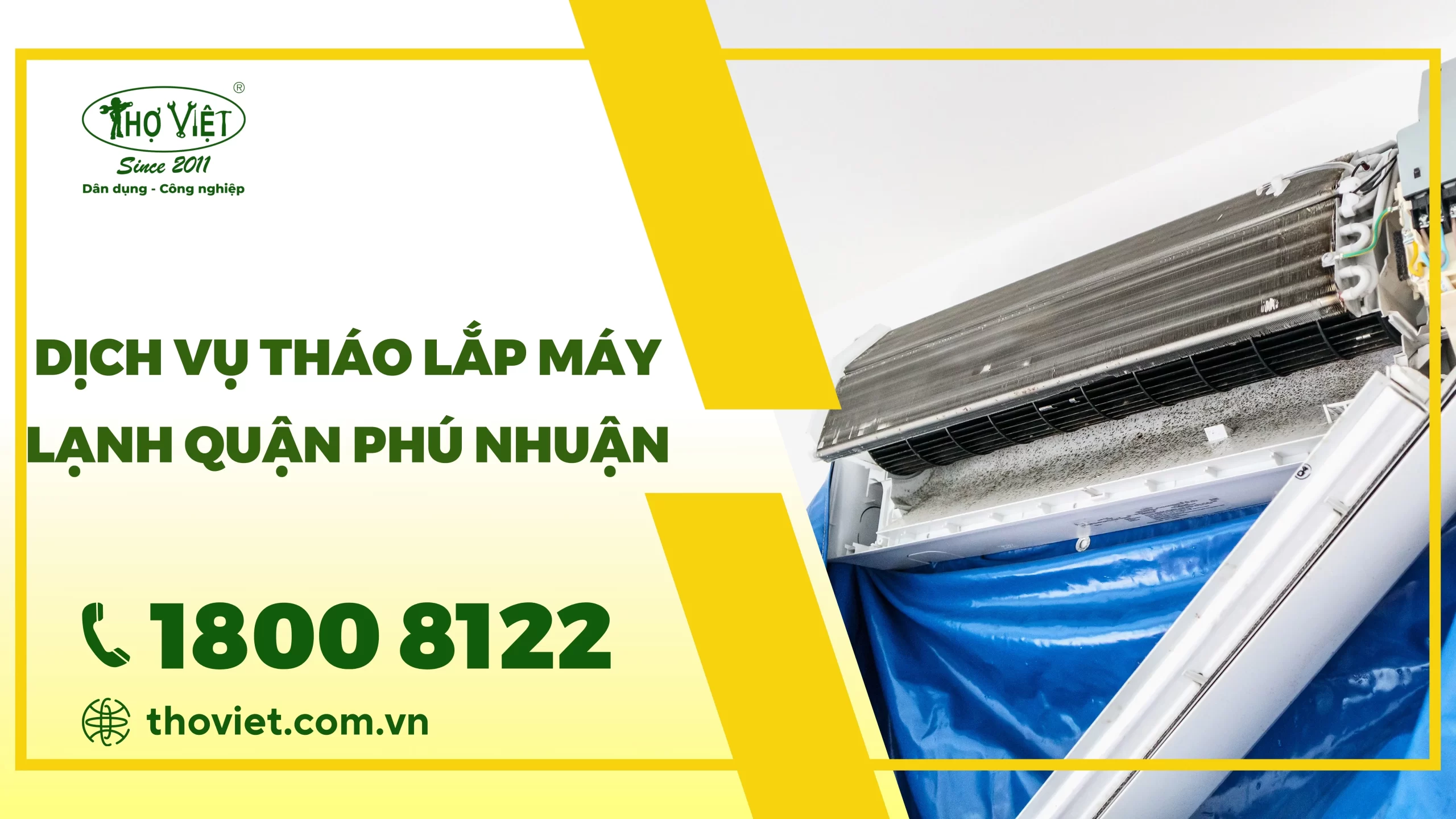 Dịch vụ tháo lắp máy lạnh quận Phú Nhuận
