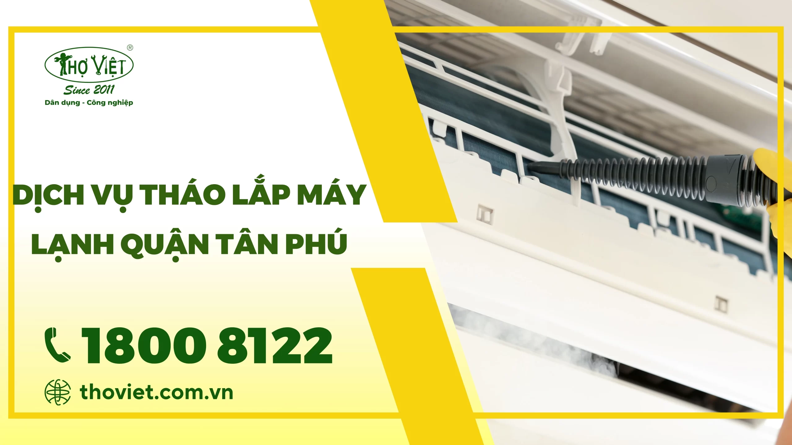 Dịch vụ tháo lắp máy lạnh quận Tân Phú