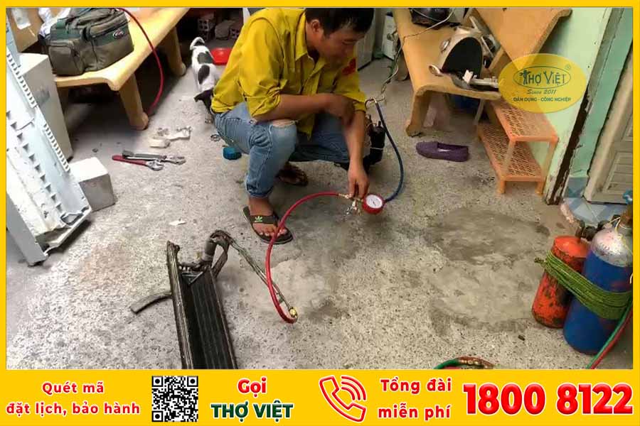 Bơm ga máy lạnh quận 2