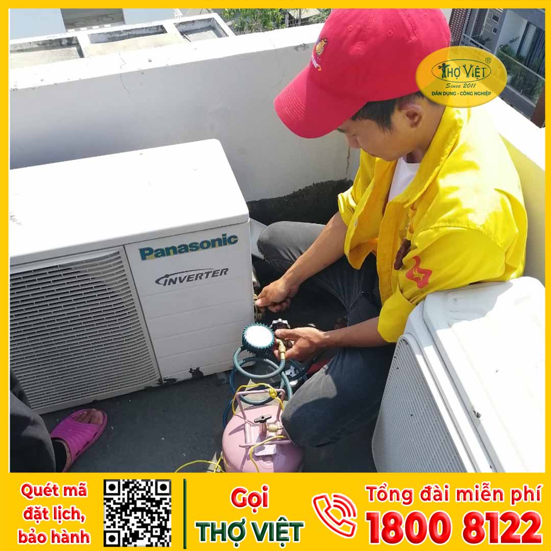 Dịch vụ bơm ga máy lạnh quận 2 tại Thợ Việt