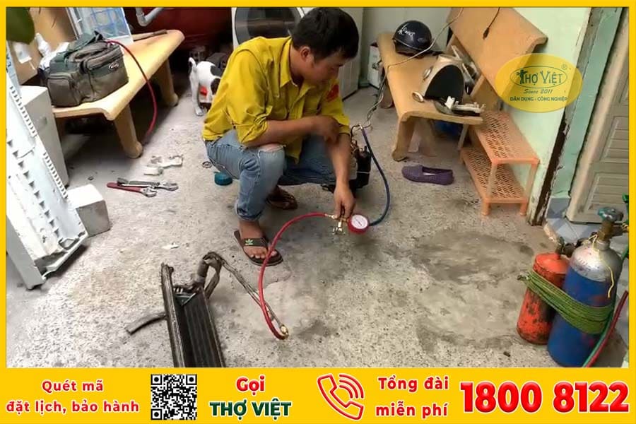 Bơm ga máy lạnh quận 4