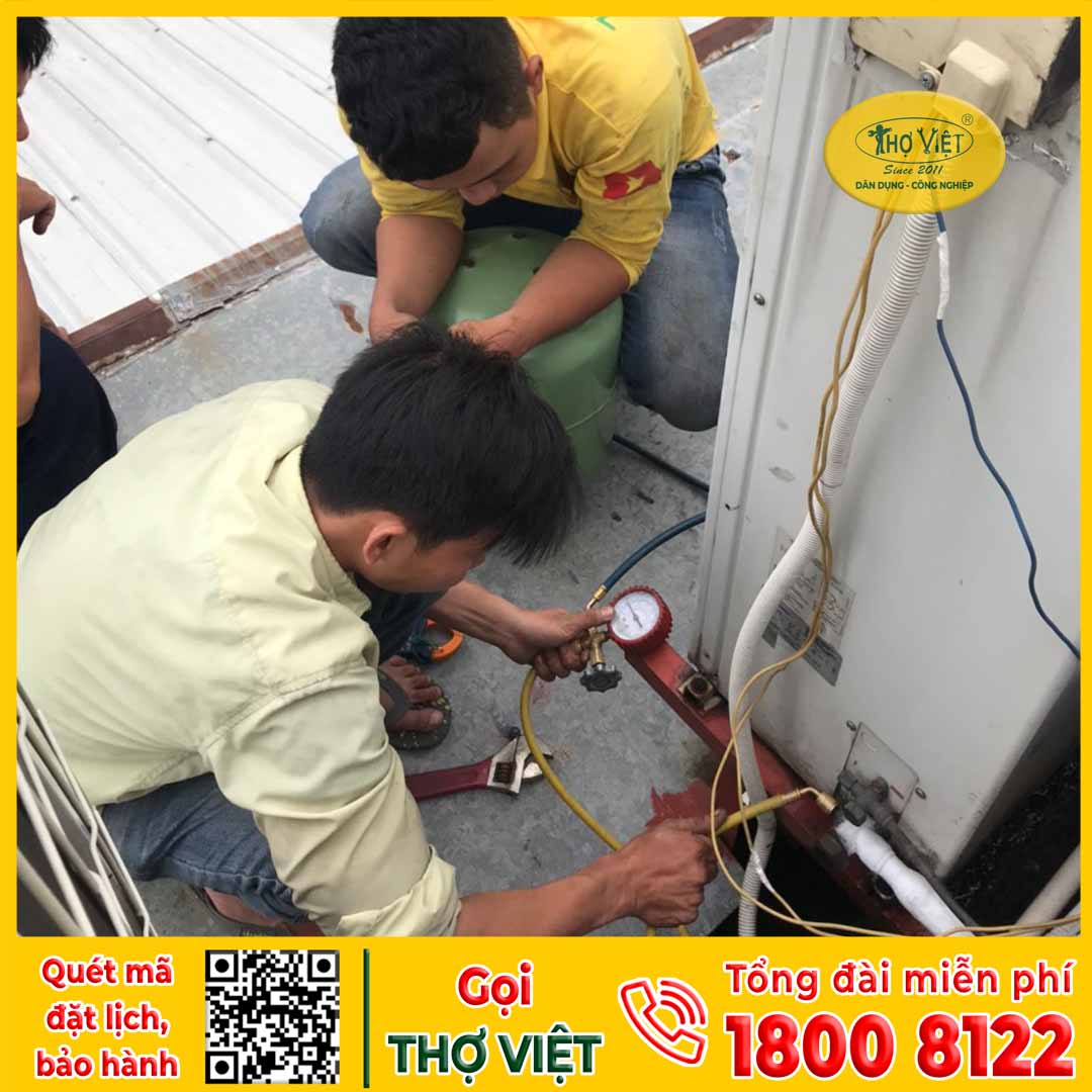 Dịch vụ bơm ga máy lạnh quận 3 tại Thợ Việt
