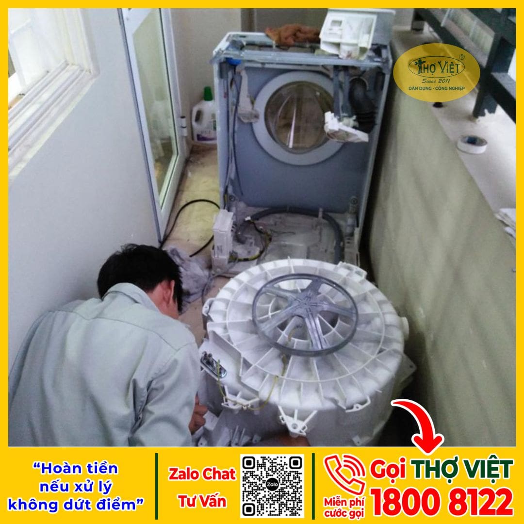 quy trình sửa máy giặt tại quận 3